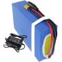 Wnicek 36V 15AH E-Bike Battery 15000mAh 10S 6P Waterproof PVC Lithium-ion Battery Pack Fits for 750W 500W 350W 250W 200W Bike Motor, with BMS Protection and Charger