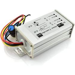 CHIXIA 20A Motor Speed Controller DC 29V 12V 24V 48V 60V PWM Motor Speed Controller Regulator Driver 20A 0-1200W Adjustable Current-Silver 20a