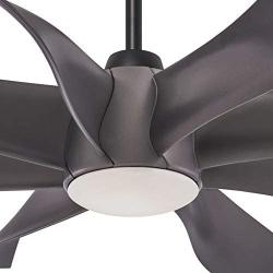 Minka-Aire F788L-GS Dream Star 60 Inch Ceiling Fan with Integrated LED Light and DC Motor in Graphite Steel Finish