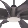 Minka-Aire F788L-GS Dream Star 60 Inch Ceiling Fan with Integrated LED Light and DC Motor in Graphite Steel Finish