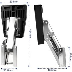 Pebbly Beach Outboard Motor Bracket Kicker for Boat, Marine Stainless Steel Motor Support Auxiliary Trolling Mount 7.5-20hp