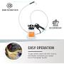Orion Motor Tech Brake Bleeder, Pneumatic Brake Fluid Bleeder Kit with 8 Master Cylinder Adapters, 1L Vacuum Brake Bleeder for Solo Brake Fluid Replacement, Brake Fluid Bleeder Kit