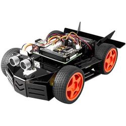 SunFounder Raspberry Pi Car Robot Kit, 4WD HAT Module, Ultrasonic Sensor, Velocity Measurement Module etc. Electronic DIY Robot Kit for Teens and Adults, Raspberry Pi/TF Card/Battery not Included