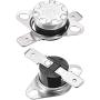 uxcell KSD301 Thermostat 110°C/230°F 10A Normally Closed N.C Adjust Snap Disc Temperature Switch for Microwave,Oven,Coffee Maker 2pcs