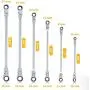 ORION MOTOR TECH Ratcheting Wrench Tool Set, Dual Head Metric Wrench Set with Long Handles Flex Head 12pt 72 Gear Ratchets, 8mm 9mm 10mm 11mm 12mm 13mm 14mm 15mm 16mm 17mm 18mm 19mm Ratchet Wrench Set