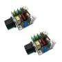 2000W 25A PWM AC Motor Speed Control Module Speed Regulator AC 50-220V Adjustable Voltage Regulator, Pack of 2