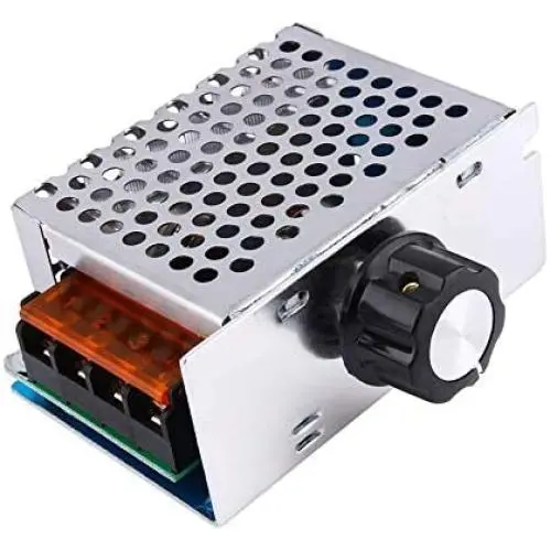 Carte de contrôle de vitesse de moteur 1 pièce, régulateur de tension ajustable SCR, commande de puissance élevée, gouverneur de température (pour alimentation 110V et 4000W) Carte de contrôle de vitesse de moteur 1 pièce, régulateur de tension ajustable SCR, commande de puissance élevée, gouverneur de température (pour alimentation 110V et 4000W)