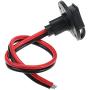 HYDDNice 5PCS 12AWG SAE Plug Solar SAE Socket with SAE Quick Disconnect Universal Mountable Connectorfor Motorcycle Cars Tractor