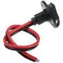 HYDDNice 5PCS 12AWG SAE Plug Solar SAE Socket with SAE Quick Disconnect Universal Mountable Connectorfor Motorcycle Cars Tractor