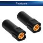 Heyiarbeit 6 Pairs XT150 Connector Adapter Female Plug 6mm Large Current Motor Gold Bullet Connector for RC Lipo Battery ESC Motor