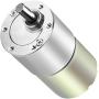 PLUMIA Gear Motor DC 24V 100RPM Eccentric Output Shaft 37mm Diameter Gearbox High Torque Electric Micro Speed Reduction Geared Motor