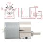 DC 12V High Torque Gear Motor, 37mm Diameter Gearbox & 5.5mm D Shaft Permanent Magnet Reduction Motor, Reversible & Speed Adjustable(100rpm 5kg/cm)