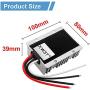 DC 12v 24V Step up to 36V Converter Regulator 10A 360W Power Supply Power Converter Waterproof Module Transformer Adapter for Motor Car Truck Vehicle Boat Solar System (12V24V to 36V 10A)