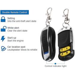 GOTOTOP Anti-Theft Alarm Bike, Motorcycle Security Kit, Anti-Theft Alarm System, Remote Control Engine Start for Motorcycle Bike Vehicle