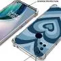 Compatible with One Plus Nord N10 5G Blue Heart Case,Blue Love Heart Painting Art Coffee Latte Swirls Valentines Phone Case for Men Women Girl,Soft TPU Cool Trendy Case for One Plus