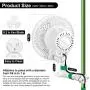 Grow Tent Fan,Oscillating Clip Fan 6
