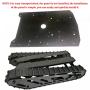 Smart Robot Metal Tank Chassis Kit with 2pcs Pure Rubber Tracks for Arduino, 10kg Large Load Remote Control Crawler Tank Chassis Platform T007 Off-road Vehicle and 12V A58SW-555 Motor for Adults Teens