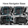 GPS Navigation Bracket, Motorcycle Mobile Phone Holder Mount Compatible with F700GS F800GS R1200GS ADV CRF1000L Africa Twin 12MM Roll Bar