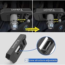Tukeirt Motorcycle Lock - Adjustable Anti Theft for Motorcycles Mopeds Motorbikes Scooters ATVs Dirt Bike Street Bike Braking The Front Wheel Use on Grip Brake Handlebar(Black)