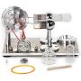 Sunnytech Hot Air Stirling Engine Motor Model Educational Toy Electricity Generator Colorful LED (SC001)