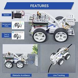 SunFounder Raspberry Pi Smart Video Robot Car Kit for Raspberry Pi, Python/Blockly (Like Scratch), Web Control, Line Tracking, Raspberry Pi Robot Kits for Teens and Adults (Raspberry Pi NOT Included)