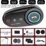 Detachable Motorcycle Helmet Bluetooth Headset, Outdoor Headset, Waterproof Motorcycle Sports Headset, Speaker Hands-Free, Music Call Control, auto-Answer, 60 Hours Playback time System