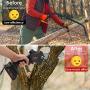Mini Chainsaw 6 Inch Cordless, Upgraded Brushless Motor Handheld Mini Electric Chainsaw with Oil System Super Saw Powered by 2Pcs 21V Batteries for Wood Cutting, Garden Tree Pruning