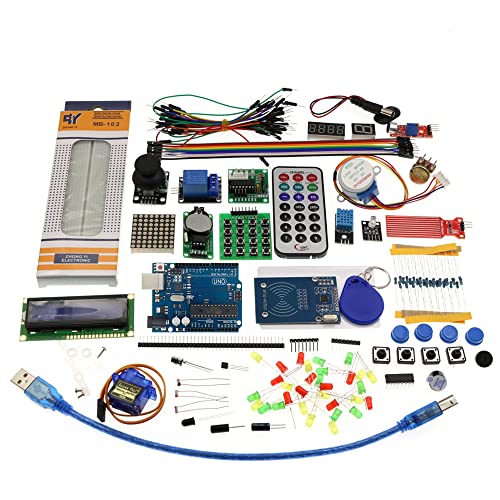 Ultimate Arduino Starter Kit UNO R3 Kit with RFID LCD1602 Stepper Motor
