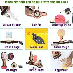 ButterflyEdufields 20+ STEM Projects Kit for Kids with Electric Motor | Science Experiments Kit for Boys and Girls | DIY Educational Learning Toys for Ages 5-12 Years
