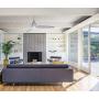 Minka-Aire F831L-SL Tear 60 Inch Ceiling Fan with Integrated LED Light and DC Motor in Silver Finish