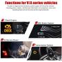 ANCEL VD500 OBD II Diagnostic Scanner for Volkswagen VW Audi Skoda Seat Diagnosis Check Engine Light Code Reader with ANCEL Protective Case Storage Bag
