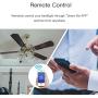 MOES WiFi Smart Ceiling Fan Light Wall Switch, Smart Life/Tuya APP Remote Timer and Counterdown, Compatible with Alexa and Google Home, No Hub Required, Neutral Wire Required,White