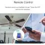 MOES WiFi Smart Ceiling Fan Light Wall Switch, Smart Life/Tuya APP Remote Timer and Counterdown, Compatible with Alexa and Google Home, No Hub Required, Neutral Wire Required,White