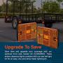 LED Trailer Light Kit w/Amber Marker Lights [DOT FMVSS 108] [SAE AIS2T2/APC/L] [TBT & License Plate Light & Wiring Harness] [IP67 Submersible] Motorcycle Boat Utility Trailer Tail Brake Light Kit