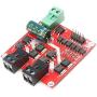 Stayhome 1pcs L298 Dual H Bridge Motor Speed Controller DC 6.5V-27V 7A PWM Motor Regulator Board 12V 24V 160W with Optocoupler Isolation