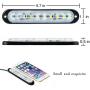 Kawell Universal 2 Pack 10W LED Mini Light Bar Bumper DRL Fog Light Motorcycle Light DRL Tail Backup Light Car Motor Clearance Marker Lights for ATV SUV Mine Boat