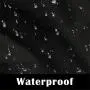 WFLNHB Outboard Motor Cover Black Heavy Duty 600D Oxford Waterproof Fabric Motor Hood Outboard Engine Covers with Windproof Strap Fits up to 6-225 HP