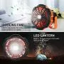 Ventilateur Portable de Camping avec LED, Rechargeable en USB, Batterie Haute Capacité, 3 Vitesses Ajustables, Télécommande, Suspensible au Plafond, Idéal pour Camping, Lampe de Campagne, Urgences, Maison, Bureau, Voyage. Ventilateur Portable de Camping avec LED, Rechargeable en USB, Batterie Haute Capacité, 3 Vitesses Ajustables, Télécommande, Suspensible au Plafond, Idéal pour Camping, Lampe de Campagne, Urgences, Maison, Bureau, Voyage.