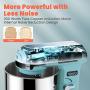 Yoifo 7 Speed Stand Mixer（inclued P Speed）- Peak Power 600W Kitchen Electric Mixer，4.75-QT Tilt-Head Food Mixer with Dough Hook, Whisk, Beater & BPA-Free Dust Cover (Blue)