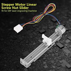 Maxmartt Stepper Motor Slider,DC 12V Stepper Motor with Linear Screw Nut Slider for DIY Laser Engraving Machine
