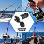 3 Pin 50 Amp Trolling Motor Plug Receptacle Set,Safe Marine Boat DC Power Connector,Waterproof Connector for Motor,Waterproof Plug Receptical for Trolling Motor/Down Rigger/Fishing Reel (White)