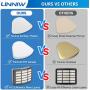 4+2 Pack Filters for Shark Vacuum Navigator Lift-Away ZU503AMZ, NV350, NV351, NV352, NV355, NV356E, NV357, NV360, NV370, NV391, UV440, UV490, UV500, UV540, UV541, UV550, CU500, Shark Replacement Filter Set XFF350 XHF350
