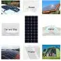 AUECOOR 400 Watt 18 Volt 12 Volt Solar Panel Monocrystalline Solar Bundle Kit, Solar Charging System with 40A LCD Solar Controller for RV， Boat，Motorhome，Marine Off Grid System 12V Battery