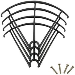 Upgraded Spare Parts for Syma X5 X5C X5C-1 RC Mini Quadcopter Drone Motors Main Blade Propellers Motor Base Propeller Protectors Blades Frame Landing Skid Included Mounting Screws Set Black