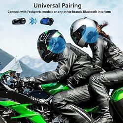2 Pack FX6 + 2 Pack FX6S Motorcycle Bluetooth Intercom Headset 6 Riders Group Helmet Communication System with FM Usable While Charge Universal Connection with Other Brands Motorcycle Intercom