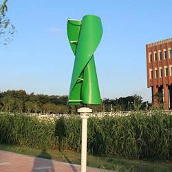 NINILADY 600W Vertical Wind Turbine Permanent Magnet Generator 3 Phase 12V 24V 48V Vertical Axis Coreless Wind Power (48V with Controller, Green)