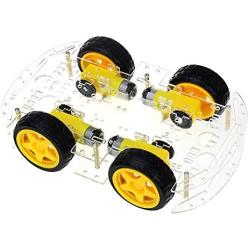 DollaTek Smart Motor Robot Car Battery Box Chassis Kit Speed Encoder for Arduino - Four Rounds