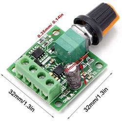 RioRand RR-PWM-15V Low Voltage Dc 1.8v 3v 5v 6v 12v Motor Speed Controller, 2A PWM