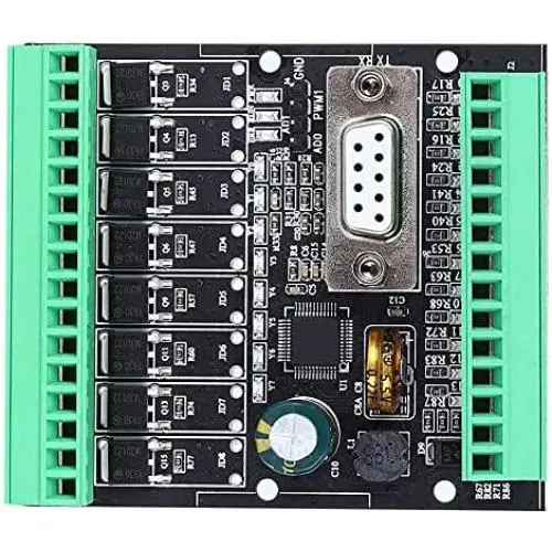 Davitu Motor Controller - PLC Industrial Control Board FX1N/2N-6MR/T/10/14/20MR/T WS2N-20MT-232-S(C) Programmable Control Board
