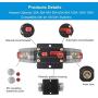 WOHHOM 30A 40A 50A 60A 80A 100A 125A 150A Audio Circuit Breaker Auto Car Stereo Inline Fuse Holders Inverter, Manual Reset 12V-24V DC for Automotive Marine Boat Audio System Protection (125A)